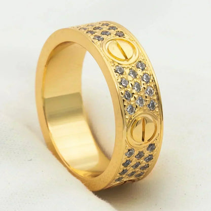 [Elite]LOVE RING 5.5MM DIAMONDS PAVED