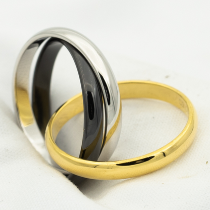 [Elite]TRINITY RING BLACK GOLD SILVER