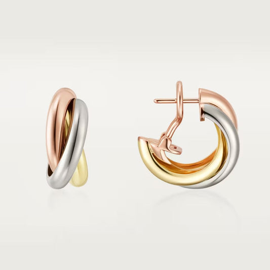 [Elite]TRINITY ON DIAMOND CLASSIC EARRINGS