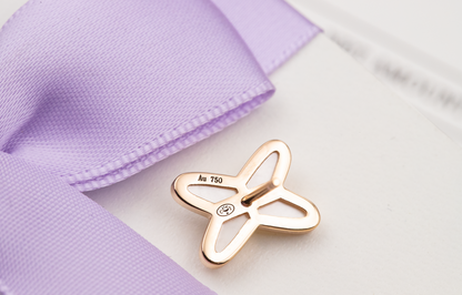 [Elite]JEUX DE WHITE MOP ROSE GOLD DIAMOND EARRINGS
