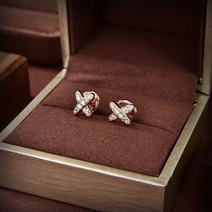 [Elite]JEUX DE GOLD DIAMOND EARRINGS
