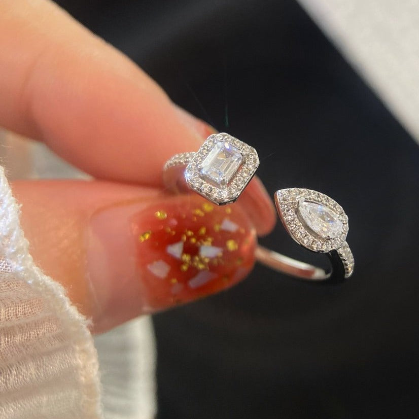 [Elite]MY TWIN TOI & MOI SILVER DIAMOND RING