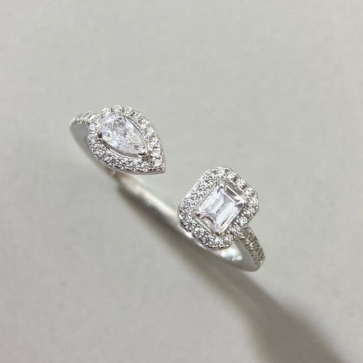 [Elite]MY TWIN TOI & MOI SILVER DIAMOND RING
