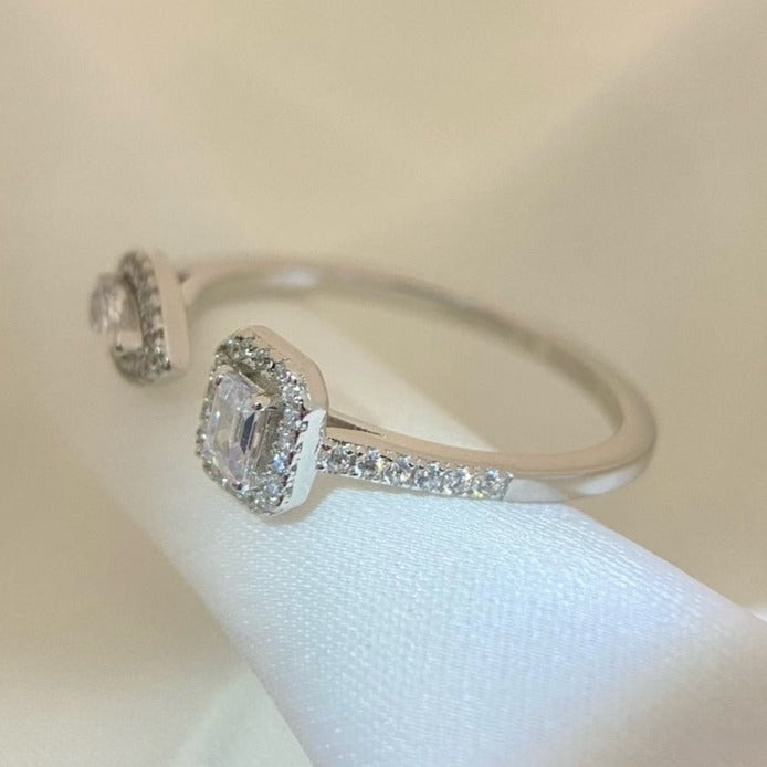 [Elite]MY TWIN TOI & MOI SILVER DIAMOND RING