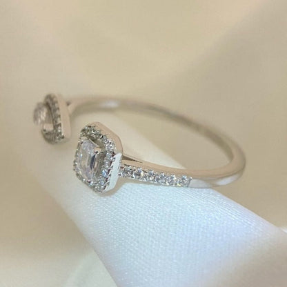 [Elite]MY TWIN TOI & MOI SILVER DIAMOND RING