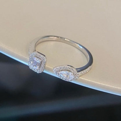 [Elite]MY TWIN TOI & MOI SILVER DIAMOND RING