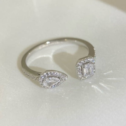 [Elite]MY TWIN TOI & MOI SILVER DIAMOND RING