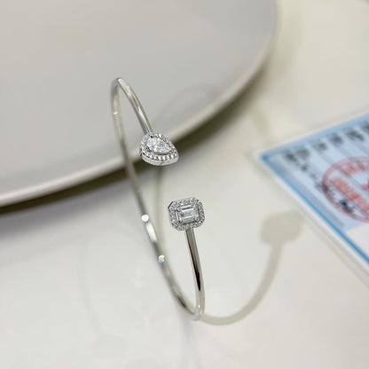 [Elite]JONC FLEX MY TWIN TOI & MOI SILVER DIAMOND BRACELET