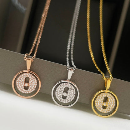 [Elite]LUCKY MOVER PM PAVED NECKLACE