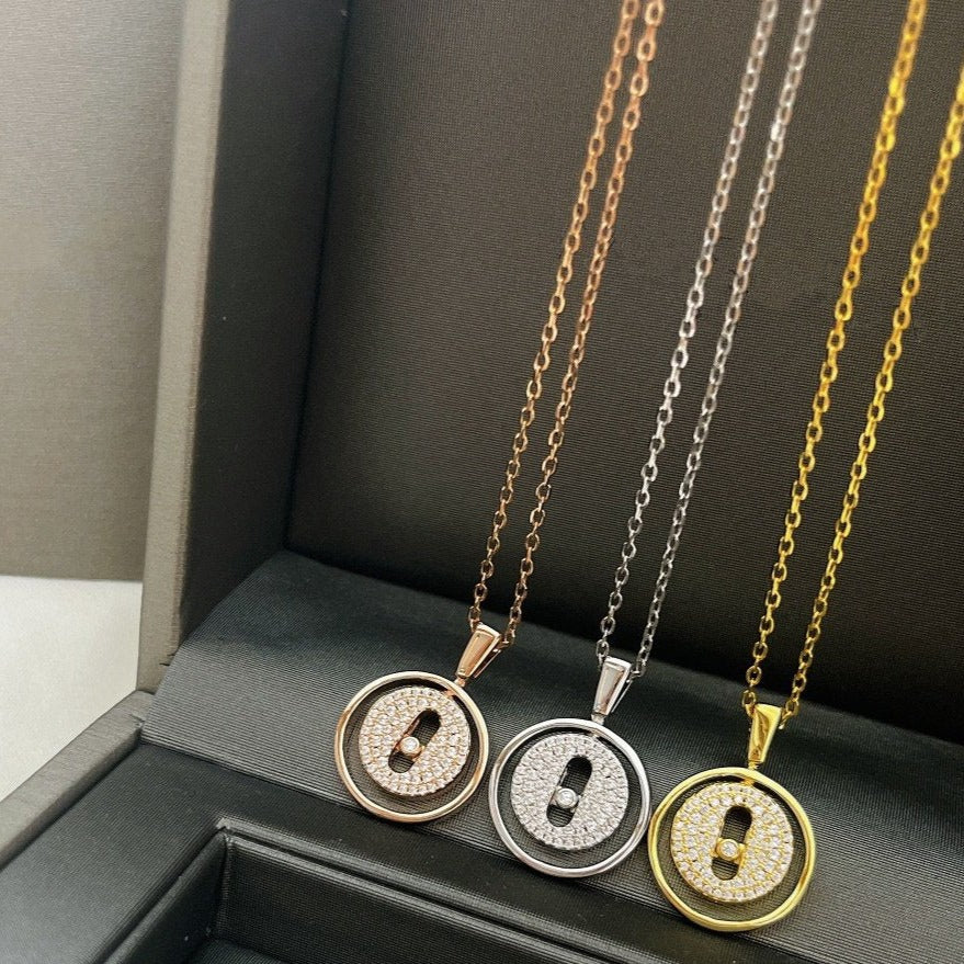 [Elite]LUCKY MOVER PM PAVED NECKLACE