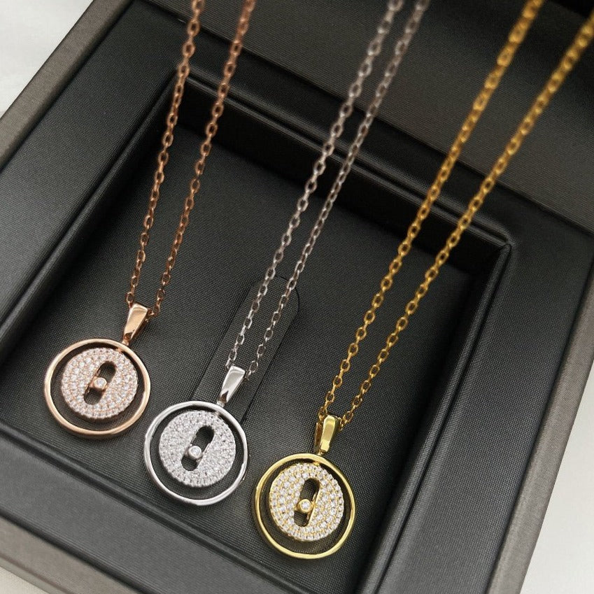 [Elite]LUCKY MOVER PM PAVED NECKLACE