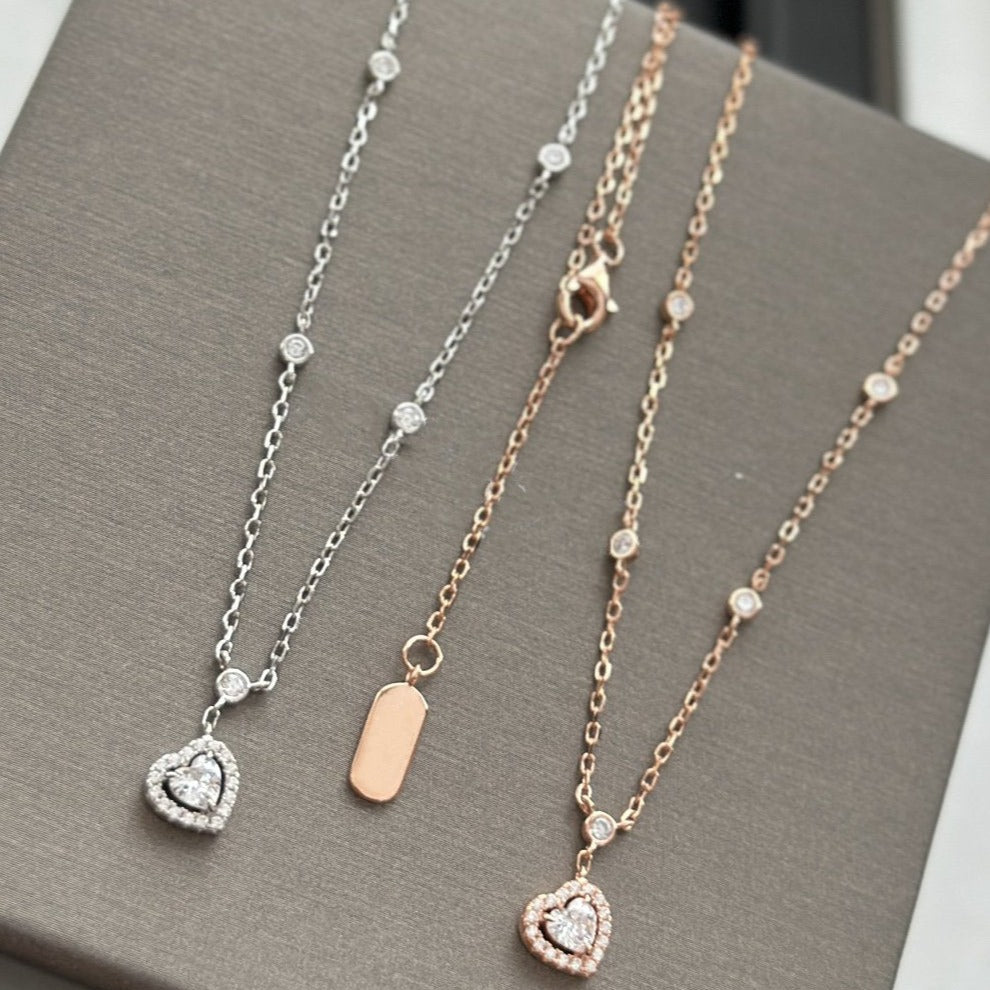 [Elite]JOY HEART DIAMOND NECKLACE
