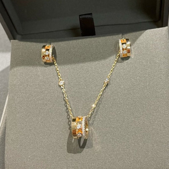 [Elite]CHAIN MOVE ROMANE PEDAND NECKLACE