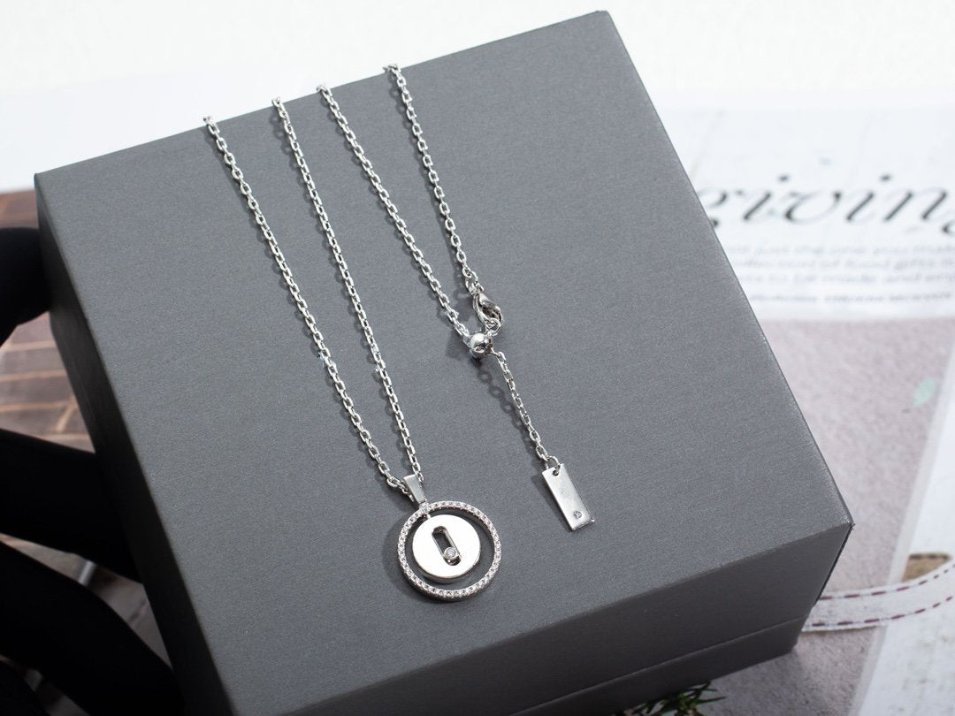 [Elite]LUCKY MOVE PM NECKLACE SILVER DIAMOND