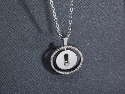 [Elite]LUCKY MOVE PM NECKLACE SILVER DIAMOND