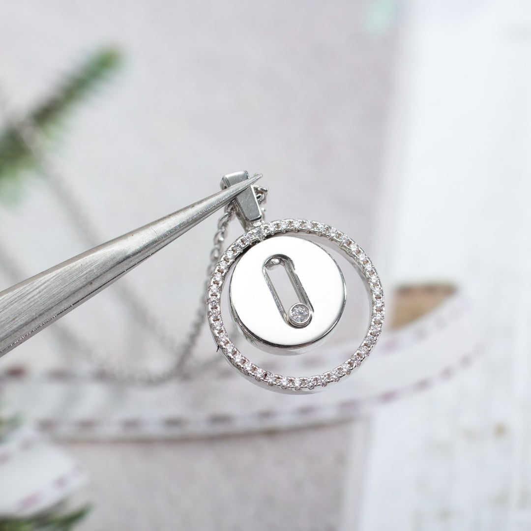 [Elite]LUCKY MOVE PM NECKLACE SILVER DIAMOND
