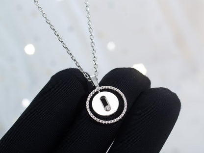 [Elite]LUCKY MOVE PM NECKLACE SILVER DIAMOND