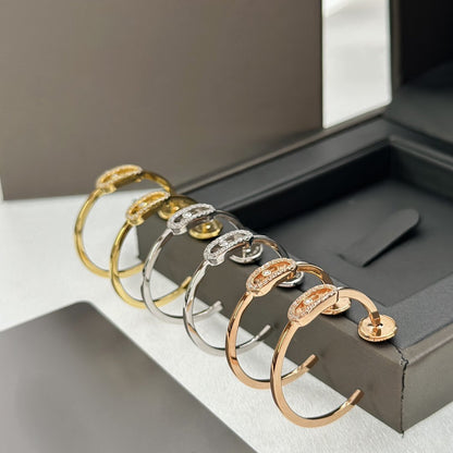 [Elite]CREOLES MOVE UNO PM DIAMOND EARRINGS