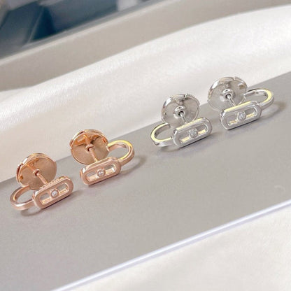 [Elite]CREOLES MOVE UNO MINI 1 DIAMOND EARRINGS