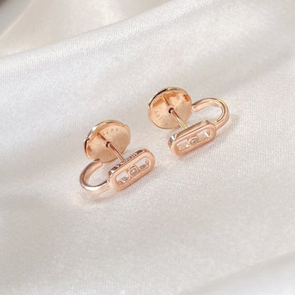 [Elite]CREOLES MOVE UNO MINI 1 DIAMOND EARRINGS
