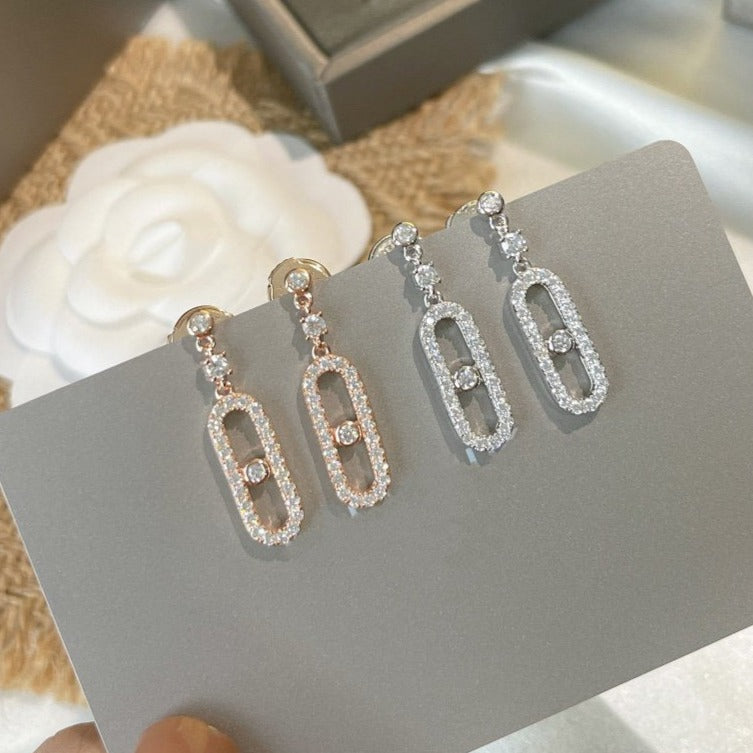 [Elite]DORMEUSES MOVE UNO DIAMOND EARRINGS