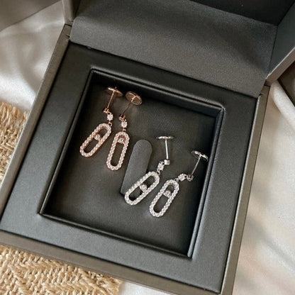 [Elite]DORMEUSES MOVE UNO DIAMOND EARRINGS