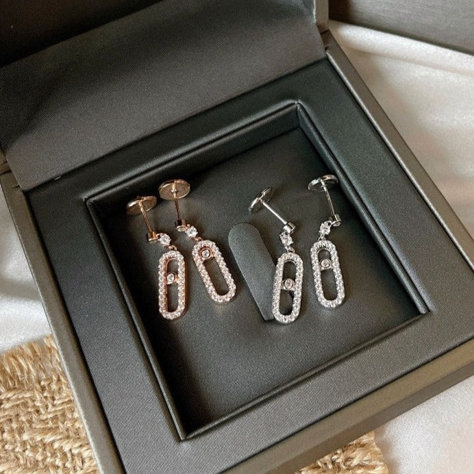 [Elite]DORMEUSES MOVE UNO DIAMOND EARRINGS