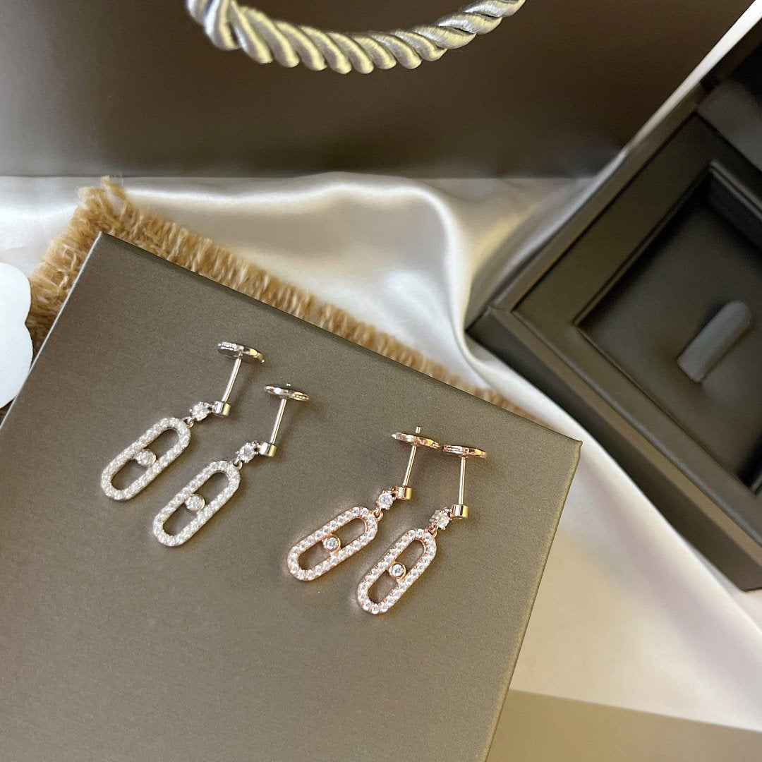 [Elite]DORMEUSES MOVE UNO DIAMOND EARRINGS