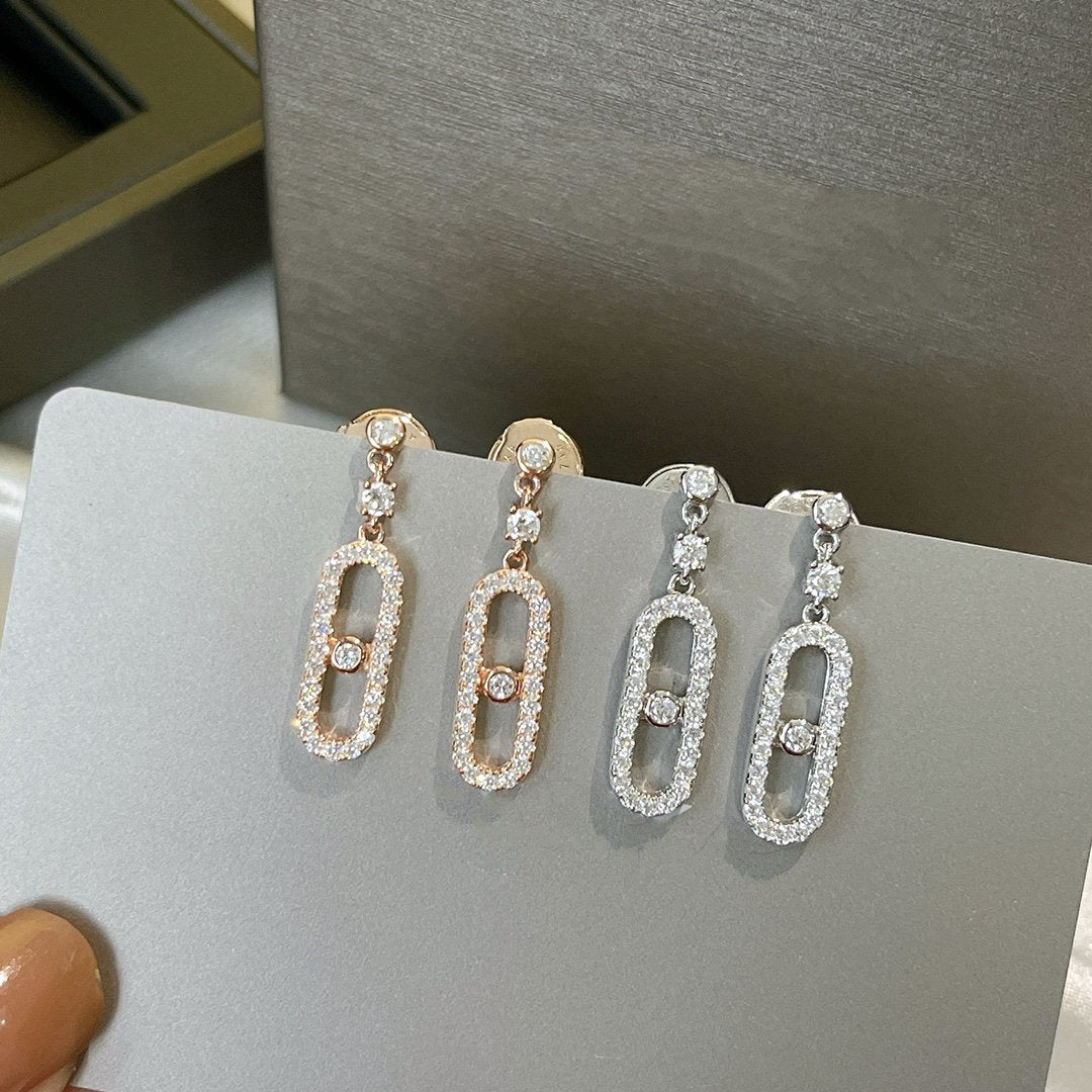 [Elite]DORMEUSES MOVE UNO DIAMOND EARRINGS