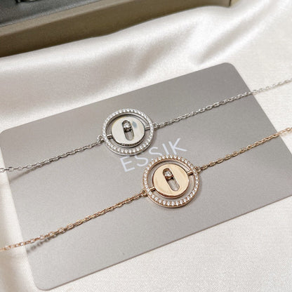 [Elite]LUCKY MOVE PAVED DIAMOND BRACELET