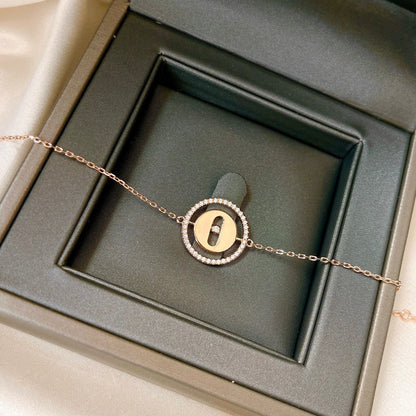 [Elite]LUCKY MOVE PAVED DIAMOND BRACELET