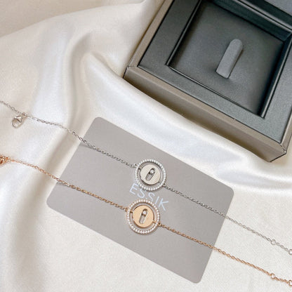 [Elite]LUCKY MOVE PAVED DIAMOND BRACELET