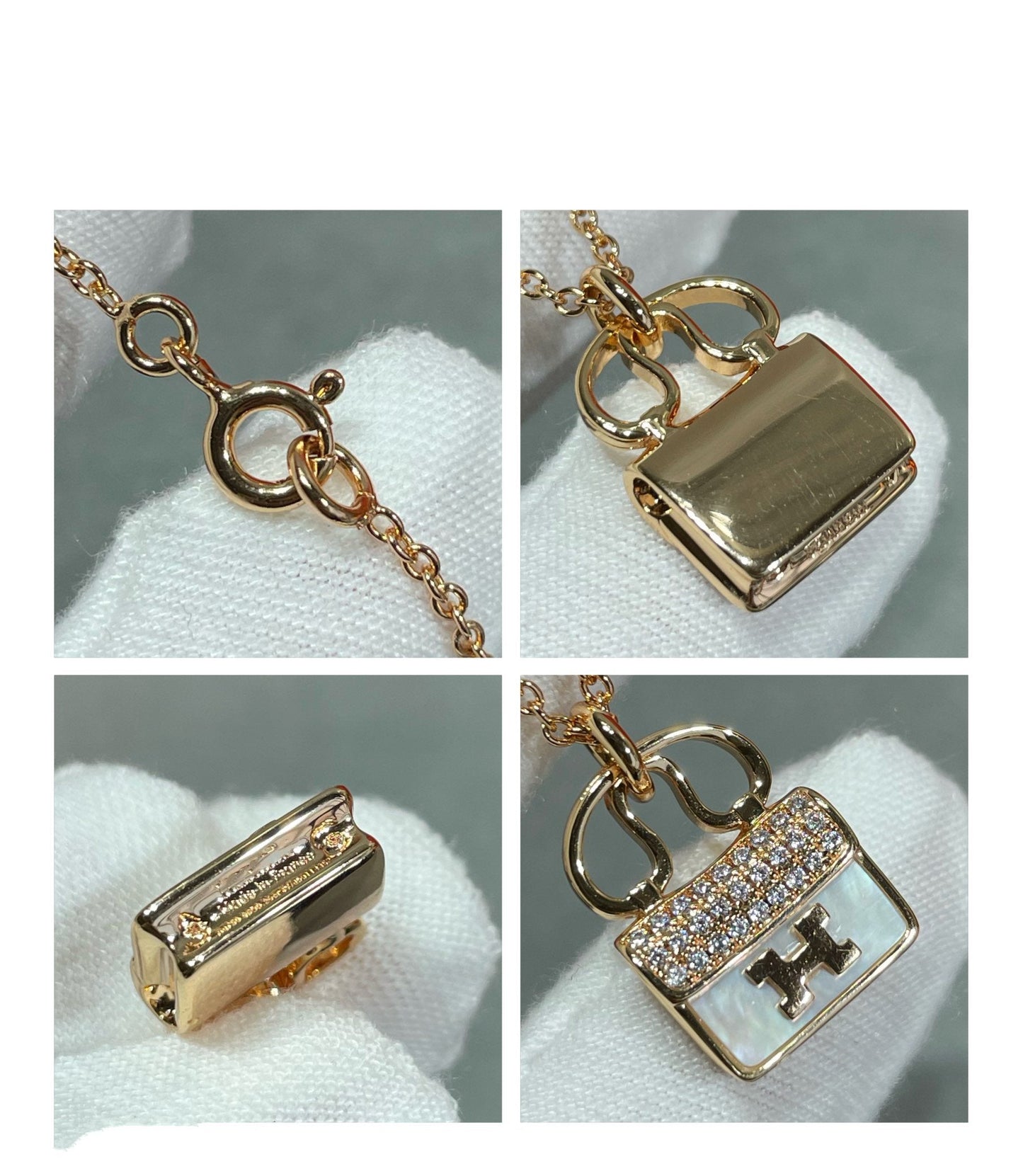 [Elite]H CIRCE MOISSANITE PENDANT NECKLACE GOLD