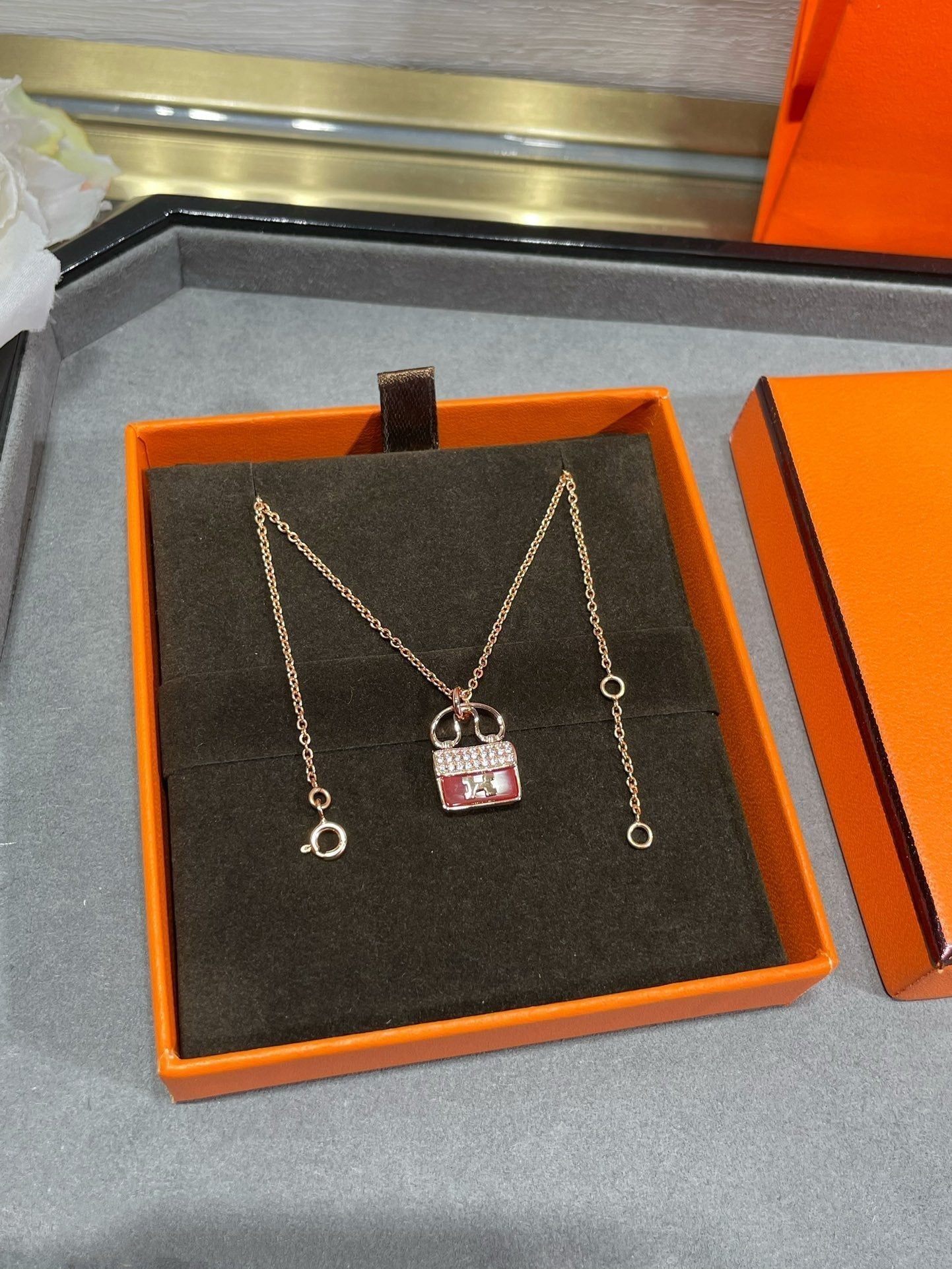 [Elite]H CIRCE MOISSANITE PENDANT NECKLACE GOLD