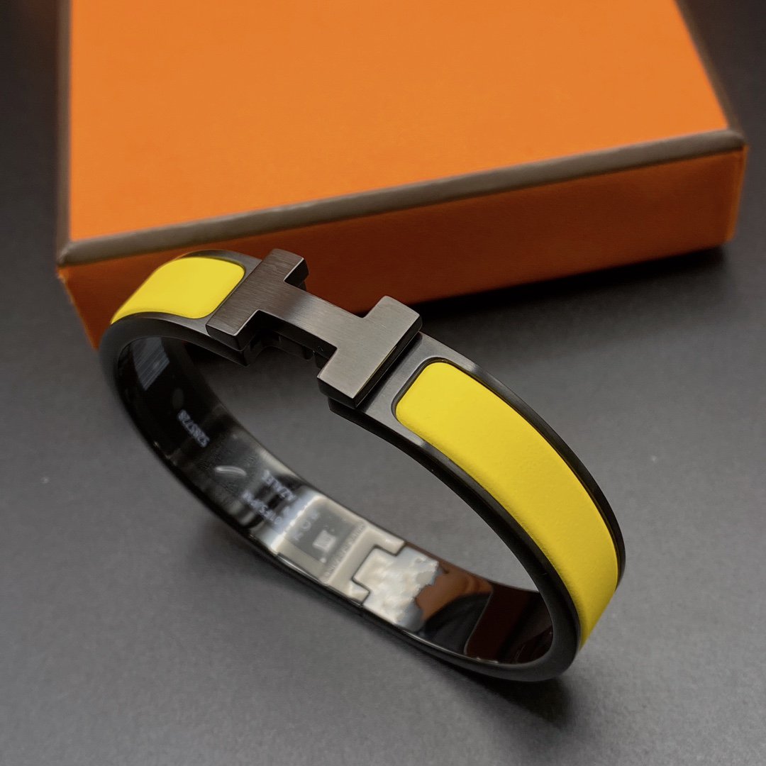 [Elite]CLIC HM SO BLACK YELLOW BRACELET