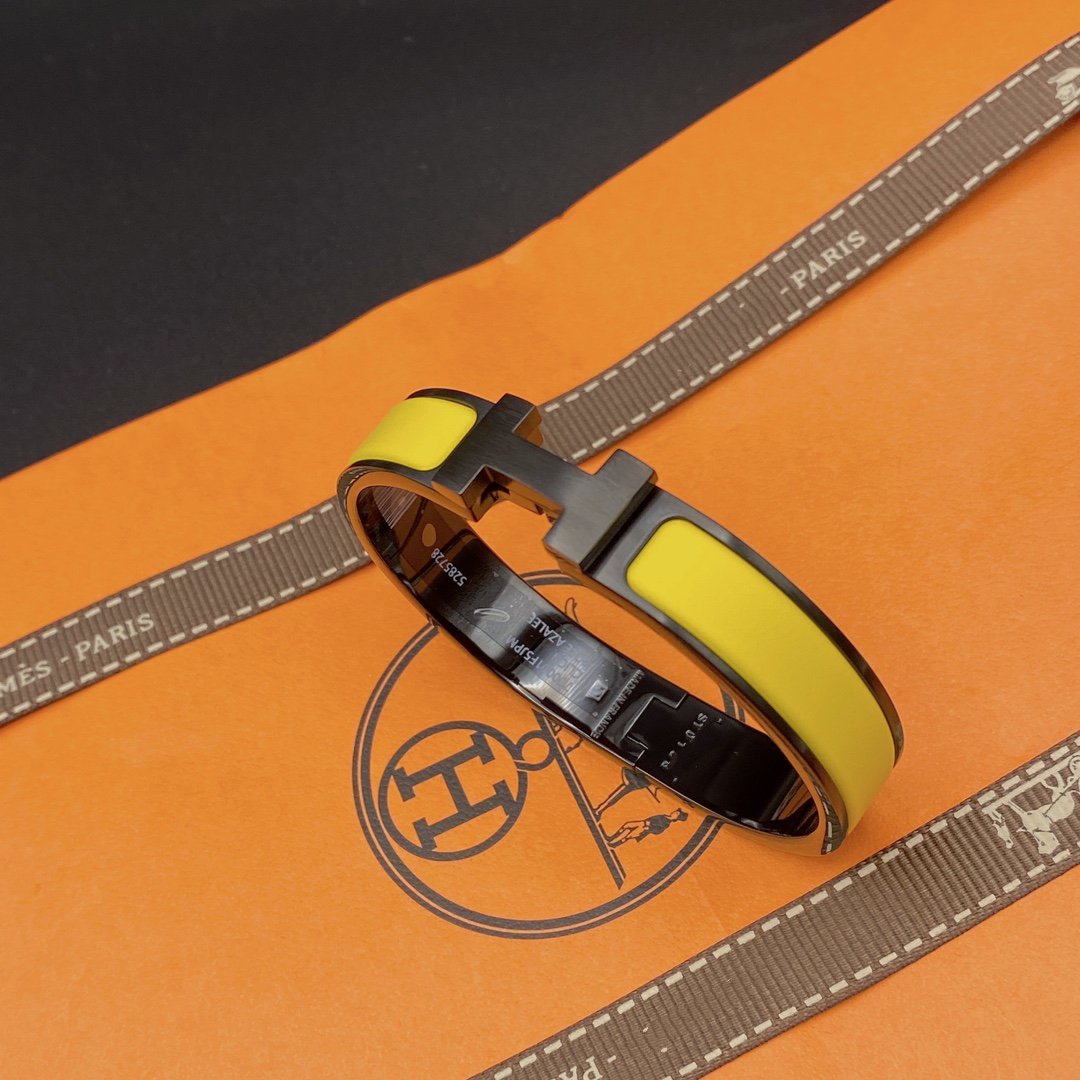 [Elite]CLIC HM SO BLACK YELLOW BRACELET