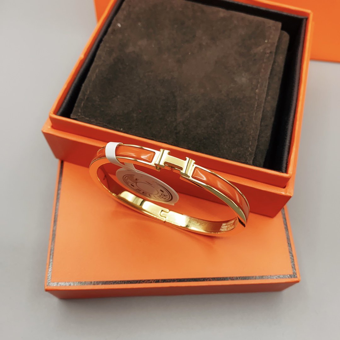 [Elite]CLASSIC HM CLIC RED 8MM ENAMEL BRACELET