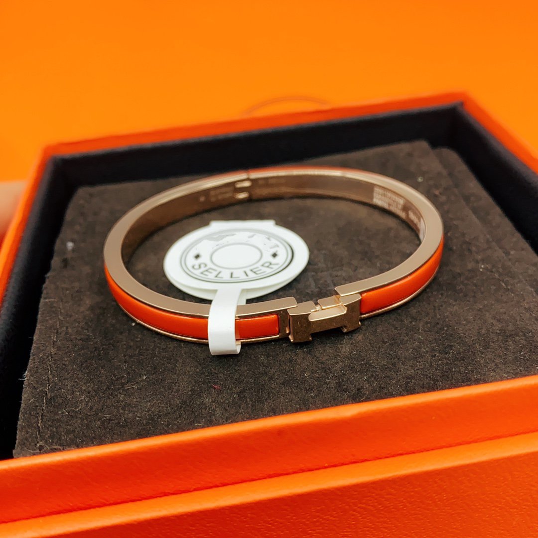 [Elite]CLASSIC HM CLIC RED 8MM ENAMEL BRACELET