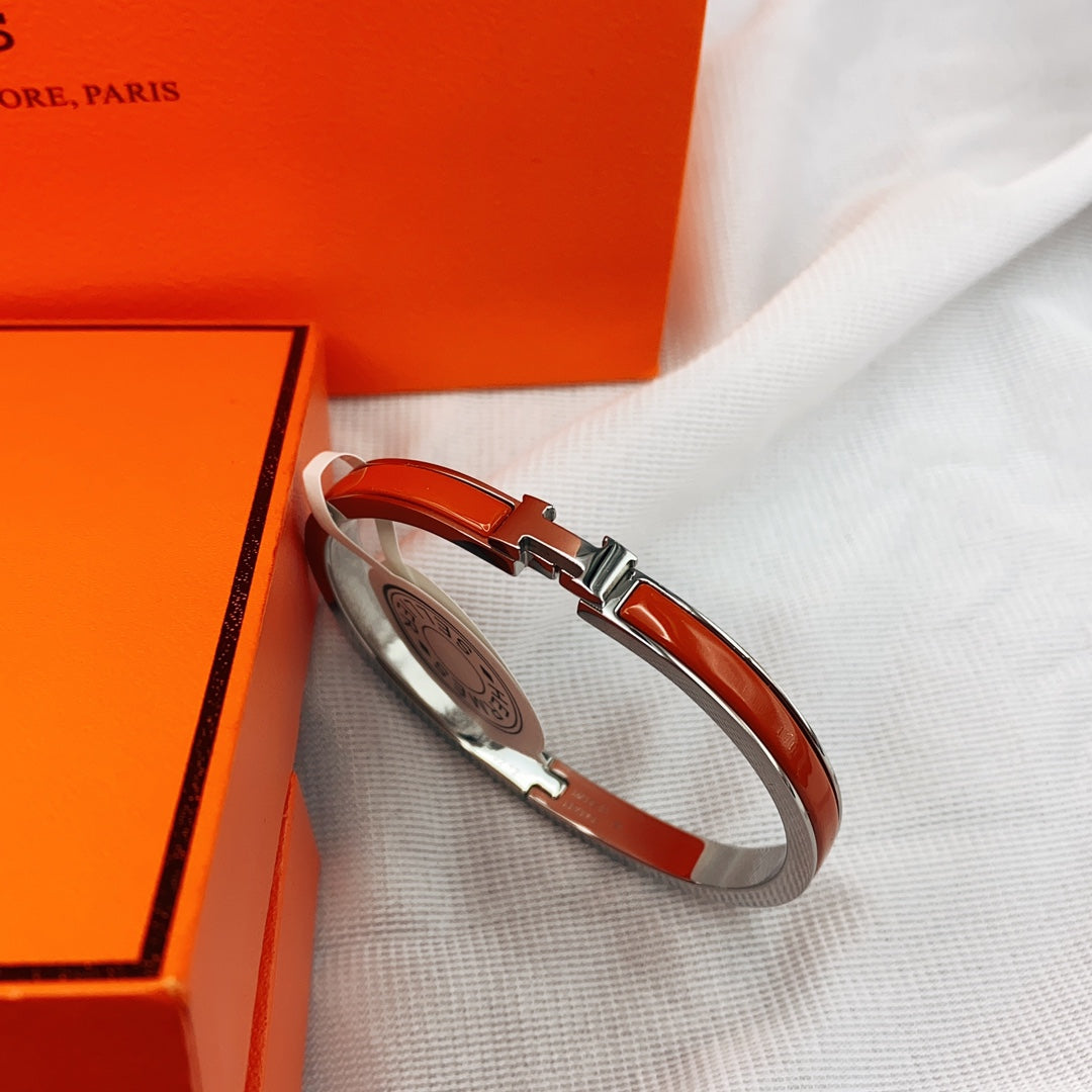 [Elite]CLASSIC HM CLIC RED 8MM ENAMEL BRACELET