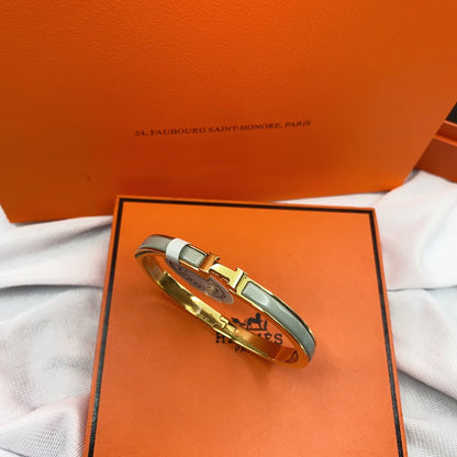 [Elite]CLASSIC HM CLIC GREEN 8MM ENAMEL BRACELET