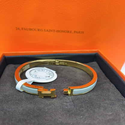 [Elite]CLASSIC HM CLIC GREEN 8MM ENAMEL BRACELET
