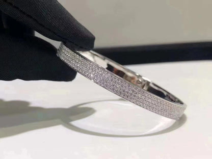 [Elite]HM KELLY BRACELET IN SILVER AND FULL PAVE DIAMOND