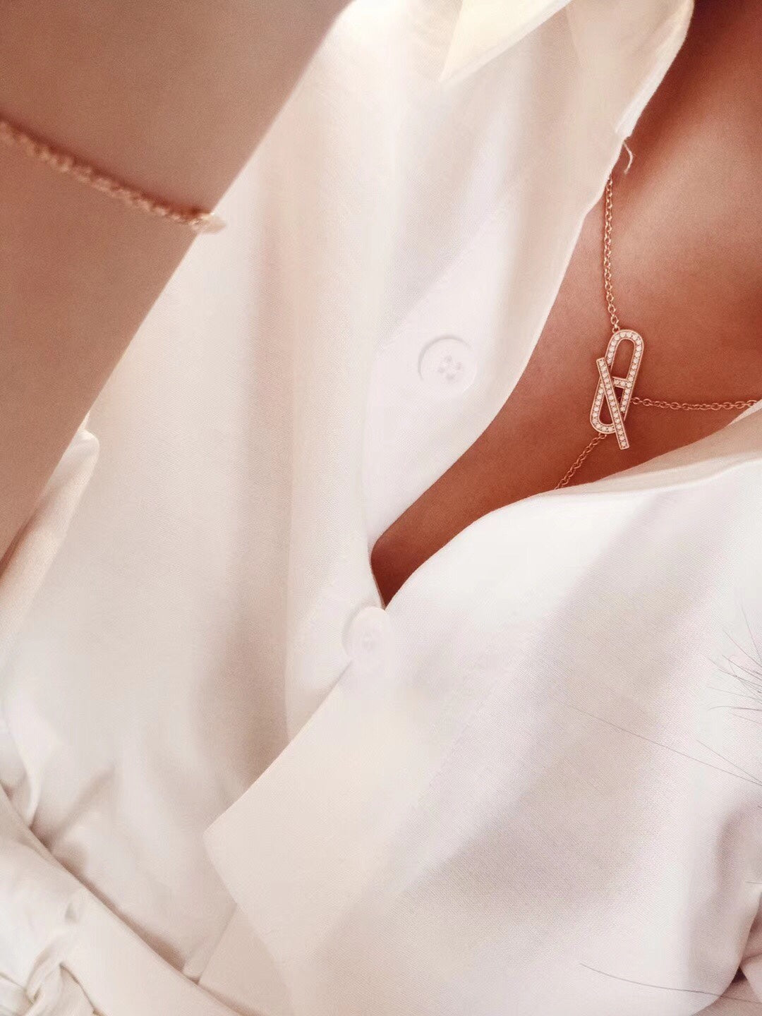 [Elite]HM FIRE PIG NOSE NECKLACE TRENDY STREET