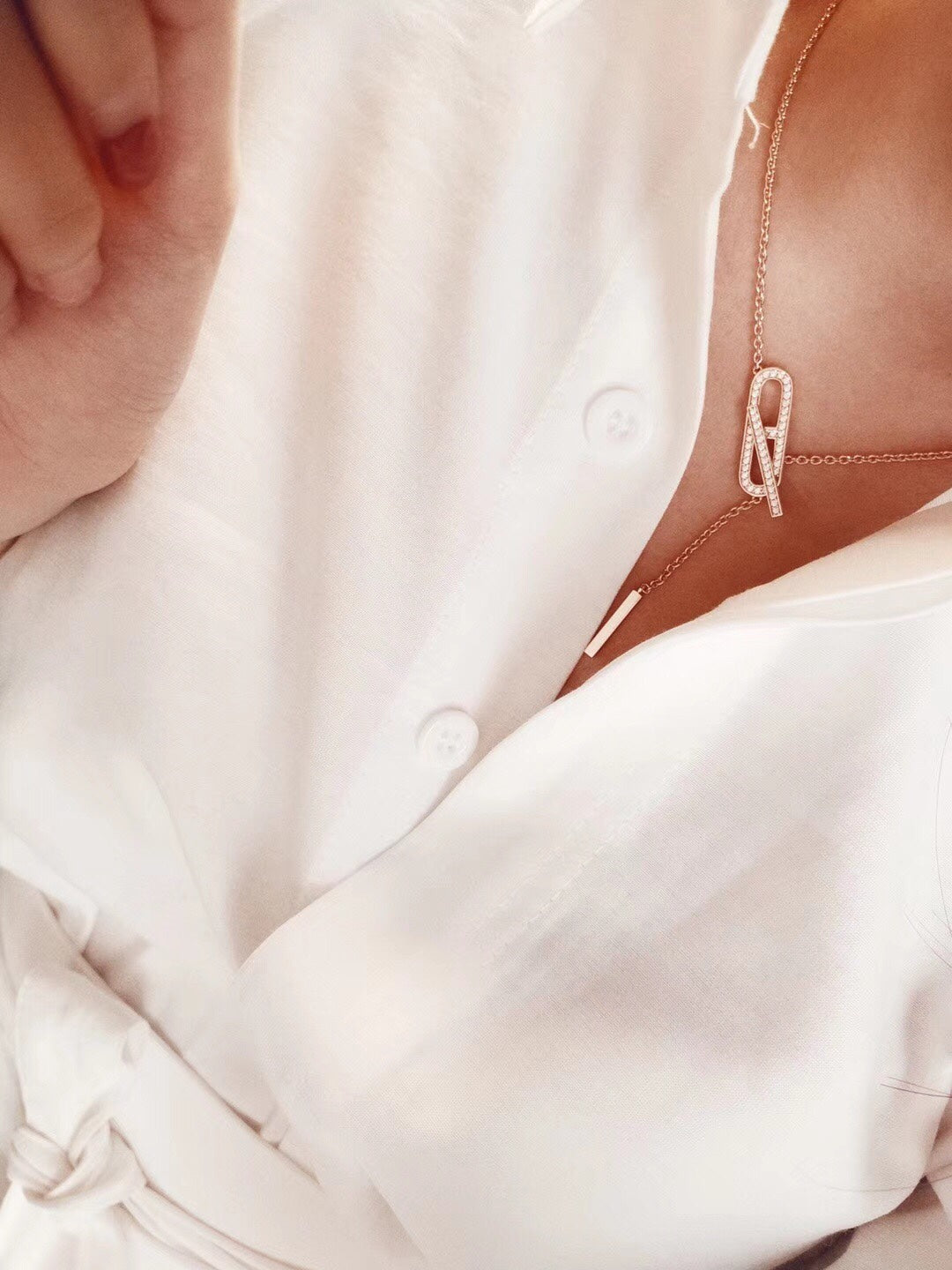 [Elite]HM FIRE PIG NOSE NECKLACE TRENDY STREET