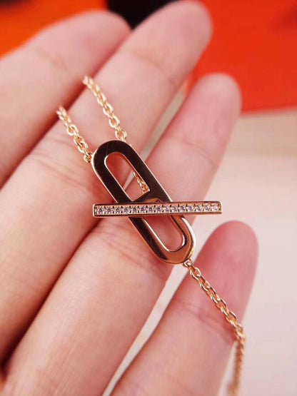 [Elite]HM NECKLACE PLATINUM ROSE GOLD DIAMOND