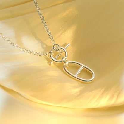 [Elite]HM CHAINE D'ANCRE PENDANT NECKLACE STERLING SILVER