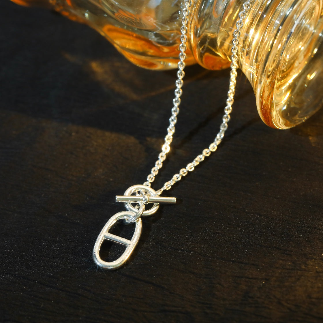 [Elite]HM CHAINE D'ANCRE PENDANT NECKLACE STERLING SILVER