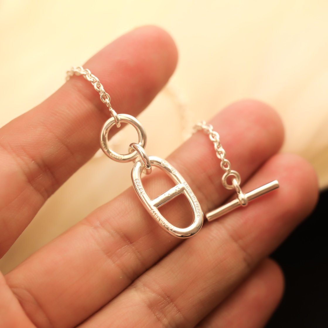 [Elite]HM CHAINE D'ANCRE PENDANT NECKLACE STERLING SILVER