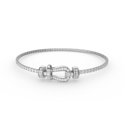 [Elite]FORCE  HORSESHOE  DIAMOND TENNIS BRACELET