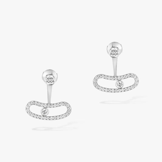 [Elite]MOVE UNO SILVER DIAMOND EARRINGS